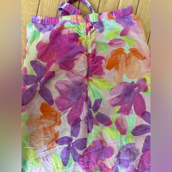 For Love And Lemons Pink and Orange Midi Skirt - Picture 7 of 8